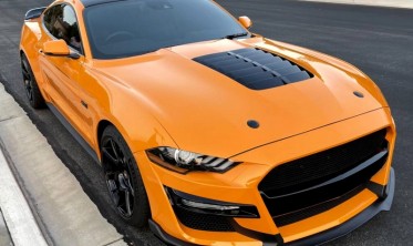 Алюминиевый капот Ford Mustang (2018-2021, GT, Ecoboost) GT500 ikon style фото