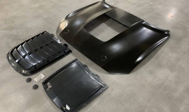Алюмінієвий капот Ford Mustang (2018-2021, GT, Ecoboost) GT500 ikon style фото
