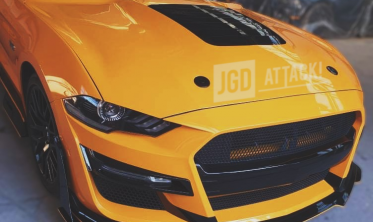 Алюмінієвий капот Ford Mustang (2018-2021, GT, Ecoboost) GT500 ikon style фото