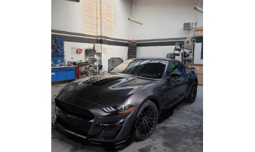 Алюмінієвий капот Ford Mustang (2018-2021, GT, Ecoboost) GT500 ikon style фото