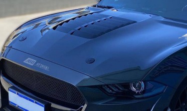 Алюмінієвий капот Ford Mustang (2018-2021, GT, Ecoboost) GT500 ikon style фото