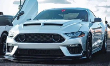 Тюнинговый бампер передний Ford Mustang (2018-2022) MACH1 style фото