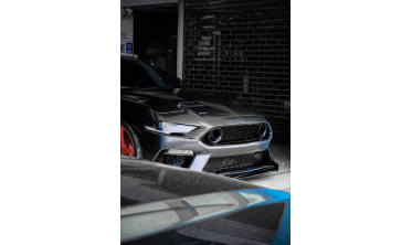 Тюнинговый бампер передний Ford Mustang (2018-2022) MACH1 style фото