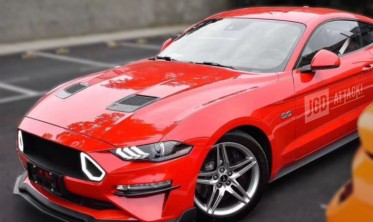Спліттер переднього бампера Ford Mustang 2018-2021 textured фото