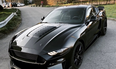 Спліттер переднього бампера Ford Mustang 2018-2021 textured фото