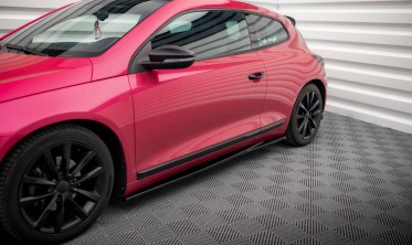 Тюнинговые листвы (накладки) на боковые пороги VW Scirocco MK3 фото