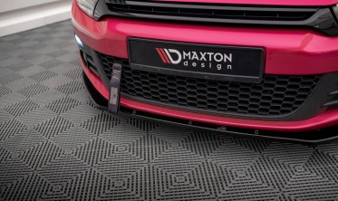 Тюнинговый диффузор передний VW Scirocco 3 стандарт. версия фото