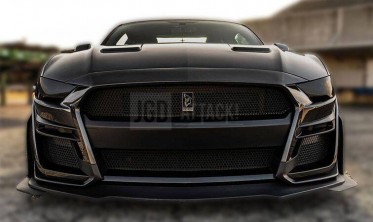Тюнинговый бампер передний Ford Mustang (2018-2021) GT500 Style фото