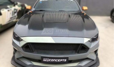 Алюминиевый капот Ford Mustang (2018-2021 GT, Ecoboost) GT350 стиль фото
