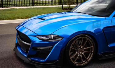 Алюминиевый капот Ford Mustang (2018-2021 GT, Ecoboost) GT350 стиль фото