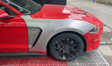 Стальные крылья Ford Mustang (2018-2021 GT, Ecoboost) GT350 стиль фото
