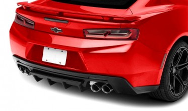 Задний диффузор с ребрами Chevrolet Camaro 6 ZL1/ss Style фото