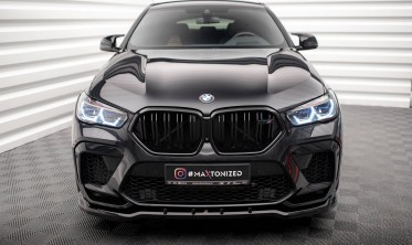 Тюнинговая накладка на передний бампер BMW X6 M F96 вер. 1 фото