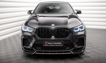 Диффузор на передний бампер BMW X6 M F96 вер. 2 фото