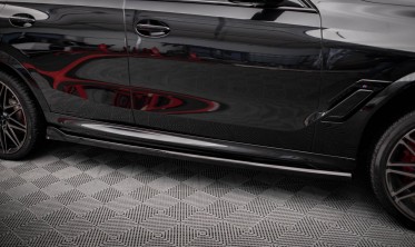 Бічні тюнінгові накладки (лістви) на пороги BMW X6 M F96 / BMW X6 M-Pack G06 фото