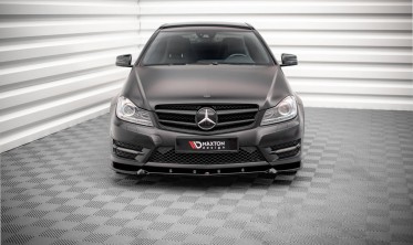 Тюнінгова накладка на передній бампер Mercedes-Benz C Coupe AMG-Line C204 вер. 1 фото