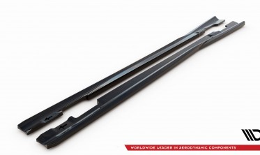 Боковые тюнинг накладки на пороги Mercedes C204 Coupe AMG-Line фото