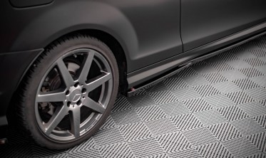 Боковые тюнинг накладки на пороги Mercedes C204 Coupe AMG-Line фото