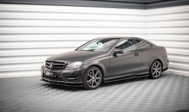 Боковые тюнинг накладки на пороги Mercedes C204 Coupe AMG-Line фото