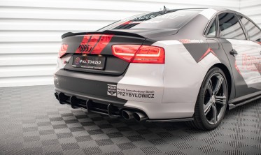 Центральний дифузор на задній бампер Street Pro Audi S8 D4 фото