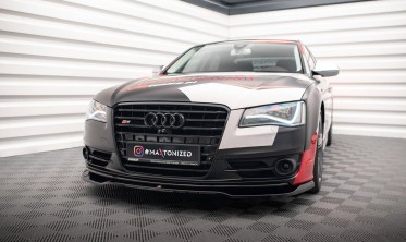 Тюнинговый диффузор на передний бампер Audi S8 D4 вер. 1 фото