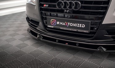 Нижняя накладка на передний бампер Audi S8 D4 вер. 2 фото