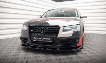 Нижняя накладка на передний бампер Audi S8 D4 вер. 2 фото