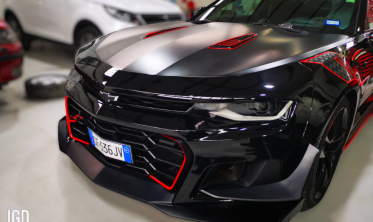 Передний бампер Chevrolet Camaro 6 (2016-2018) ZL1/1LE стиль фото