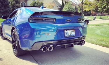 Задний диффузор под двойной выхлоп Chevrolet Camaro 6 фото