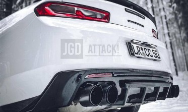 Накладка на задний диффузор Chevrolet Camaro 6  фото