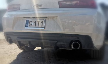 Накладка на задний диффузор Chevrolet Camaro 6  фото