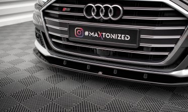 Нижняя накладка на передний бампер Audi A8 S-Line / S8 D5 вер. 2 фото