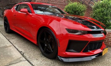 Дифузор переднього бампера Chevrolet Camaro 6 (2016-2018) gloss фото