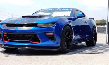 Дифузор переднього бампера Chevrolet Camaro 6 (2016-2018) gloss фото