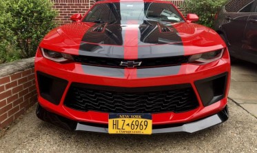 Дифузор переднього бампера Chevrolet Camaro 6 (2016-2018) gloss фото