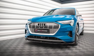 Тюнінгова накладка на передній бампер Audi e-tron вер. 1 фото