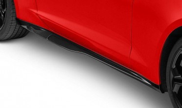 Накладки (лістви) на бічні пороги Chevrolet Camaro 6 ZL1 Style gloss black фото