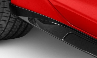 Накладки (лістви) на бічні пороги Chevrolet Camaro 6 ZL1 Style gloss black фото