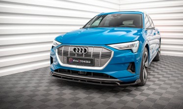Нижний диффузор под передний бампер Audi e-tron вер. 2 фото