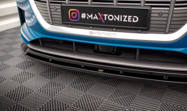 Нижний диффузор под передний бампер Audi e-tron вер. 2 фото