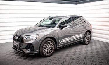 Боковые накладки (листвы) под пороги Audi Q3 F3 S-Line / RS3 фото