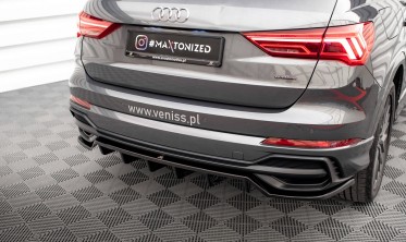 Тюнинговая накладка на задний бампер Audi Q3 F3 версия S-Line фото