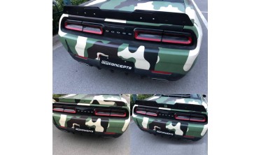 Спойлер крышки багажника Dodge Challenger стиль wicker bill фото