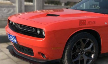 Дифузор на передній бампер Dodge Challenger (2015-2021 sxt) фото