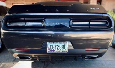 Накладка дифузора заднего бампера Dodge Challenger mp style фото