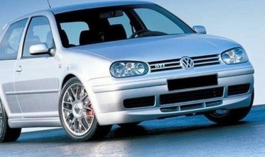 Передняя юбка на бампер VW GOLF 4 в стиле 25TH Anniversary фото