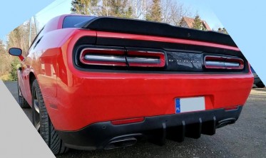 Диффузор заднего бампера Dodge Challenger (2015-2021) v2 фото
