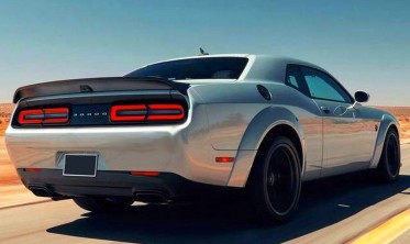 Спойлер багажника Dodge Challenger стиль Hellcat Redeye чорний глянець фото