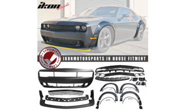 Бампер передній та комплект широких арок Dodge Challenger (2008-2014) у стилі Demon фото