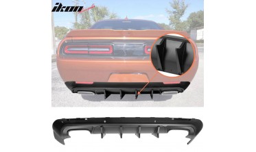 Дифузор заднього бампера з ребрами Dodge Challenger (2015-2021) v4 фото